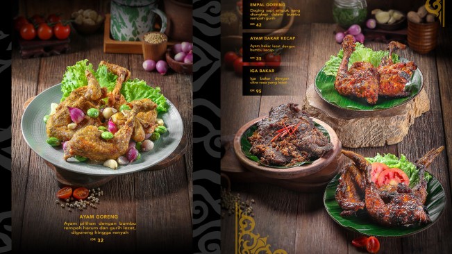 Menu Restoran Bima Ayam Goreng Indonesia 